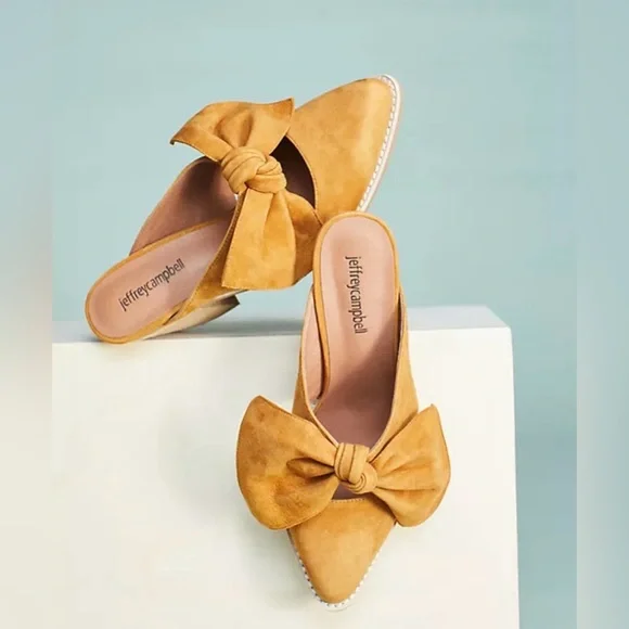 Jeffrey Campbell Suede mules 8.5 - Picture 1 of 6